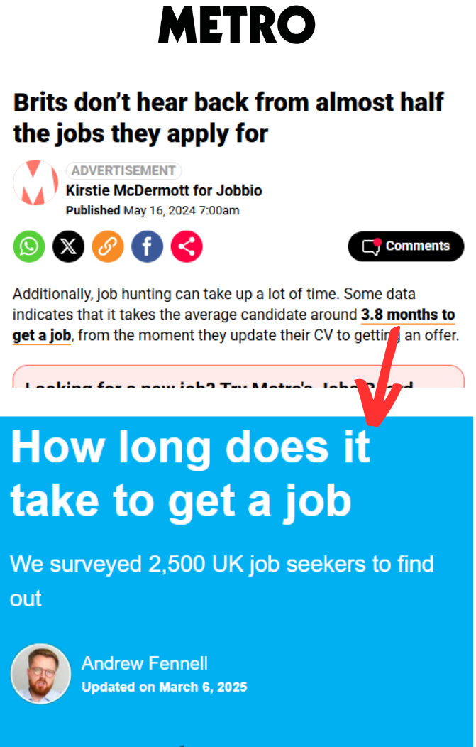 Backlink example - Metro