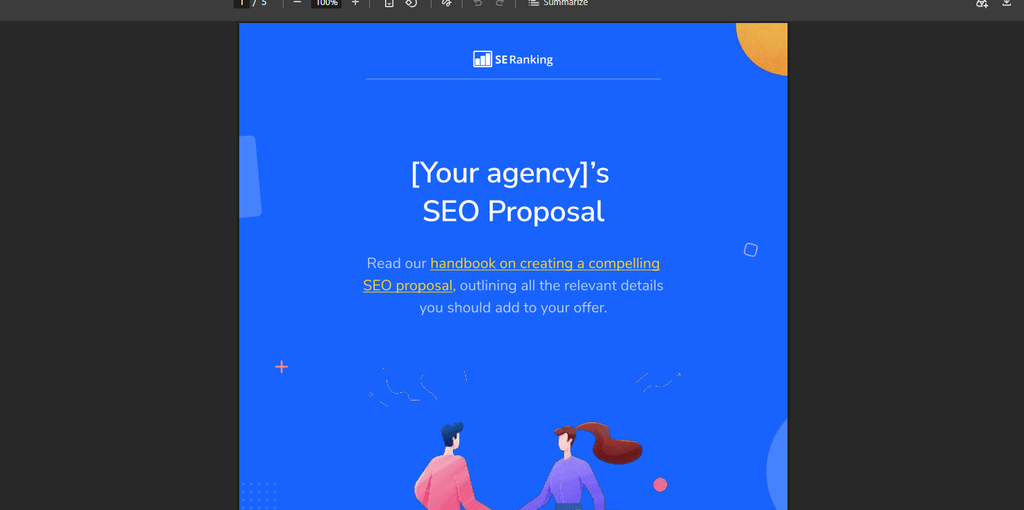 SE ranking proposal for SEO